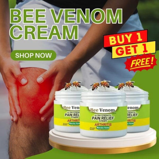 Bee Venom Pain Relief Cream For Strong Ayurvedic Joint Pain Relief Oil, Knee Pain, Neck Pain, Back Pain, Shoulder Pain (Pack of 2)