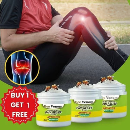 Bee Venom Pain Relief Cream For Strong Ayurvedic Joint Pain Relief Oil, Knee Pain, Neck Pain, Back Pain, Shoulder Pain (Pack of 2)
